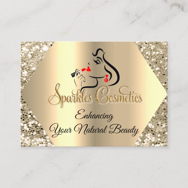 Carte De Visite Merci Pour Votre Logo De Parties scintillant De Co (Devant)