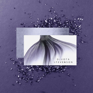 Carte De Visite Mermaid Chic Tail   Dusty Lavender Purple Branding
