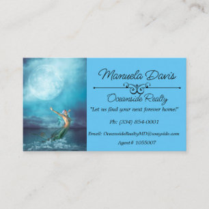 Carte De Visite Mermaid Moon
