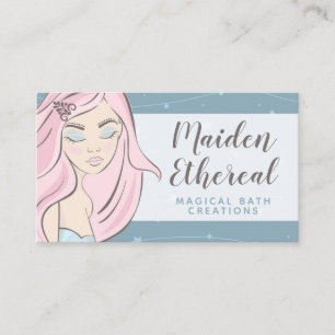 Carte De Visite Mermaid Moon & Stars Coiffure mystique / Beauté /