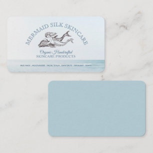 Carte De Visite Mermaid Ocean Logo Soins de la peau bio artisanal