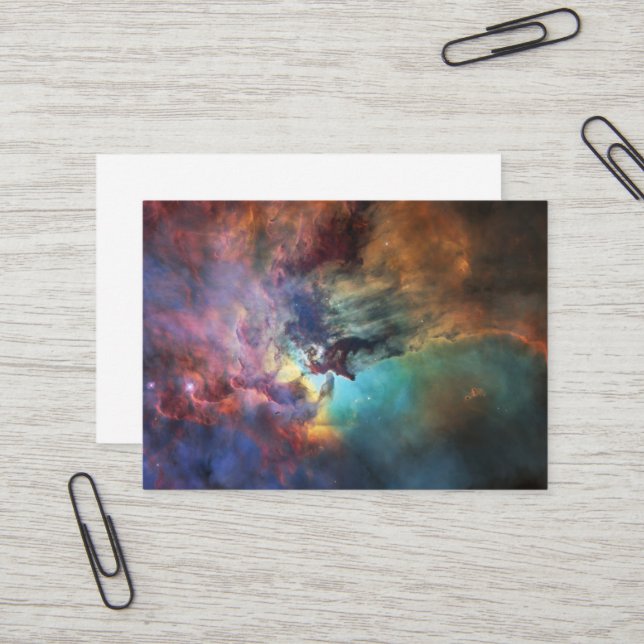 Carte De Visite Mers tempétueuses de la lagune Nebula à Sagittariu (Devant/Arrière en situation)