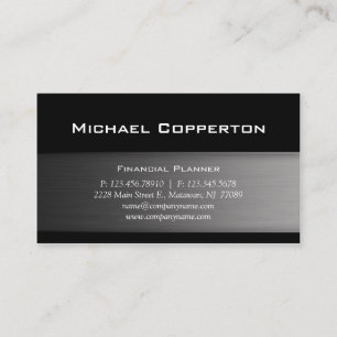 Carte De Visite Metal Automotive Professional Cool simple