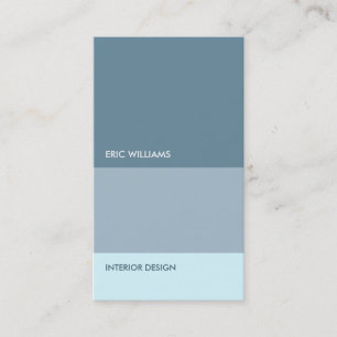Carte De Visite Métal bleu nuances élégant minimalisme moderne