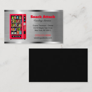 Carte De Visite Metal Design Food Snack Service de vente de vendeu