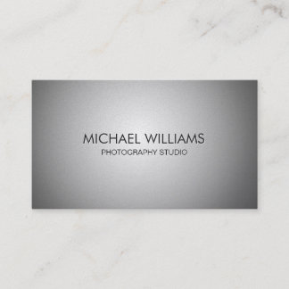 Carte De Visite Métal élégant simple brillant professionnel tue