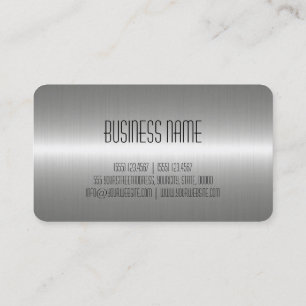 Carte De Visite Métal en acier inoxydable