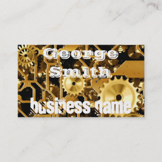 Carte De Visite Metal Gears Machine Steampunk Grunge Destinée