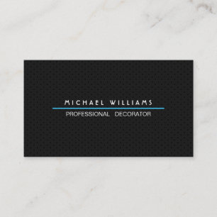 CARTE DE VISITE MÉTAL MÉTAL PROFESSIONNEL NOIR ÉLÉGANT