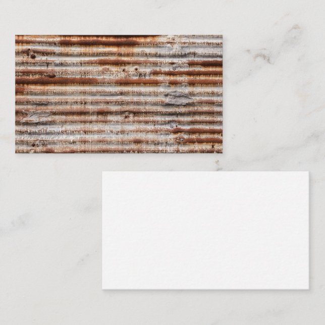 Carte De Visite Metal Vintage (Devant / Derrière)