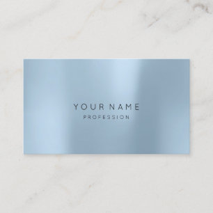 Carte De Visite Métallique de soie Abstraite de Blue Pastel
