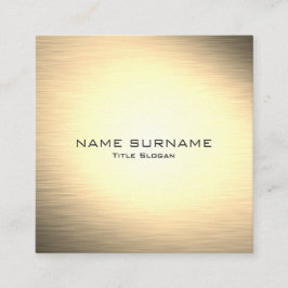 Carte de visite métallique moderne de style d'or