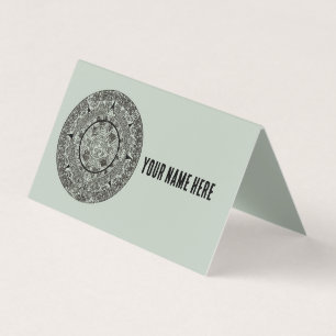 Carte De Visite Mexicaine Aztec Sun Stone Maya Calendrier 1