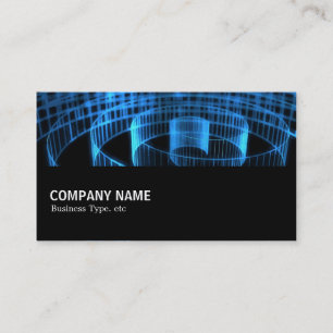 Carte De Visite Mi-chemin 028 - Spirale Bleue