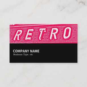 Carte De Visite Mi-chemin 092 - Retro is Neon
