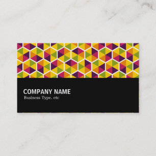 Carte De Visite Mi-chemin - Hexagon Motif 01