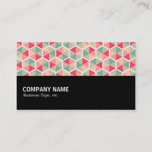Carte De Visite Mi-chemin - Hexagon Motif 04