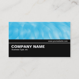 Carte De Visite Mi-chemin V2 017 - Courbes bleues