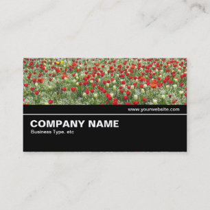 Carte De Visite Mi-chemin V2 033 - Lit de tulipes