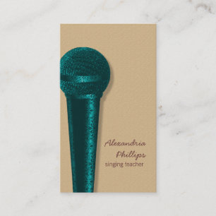 Carte de visite micro Damask, Turquoise