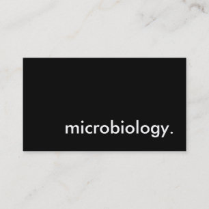 Carte De Visite microbiologie.