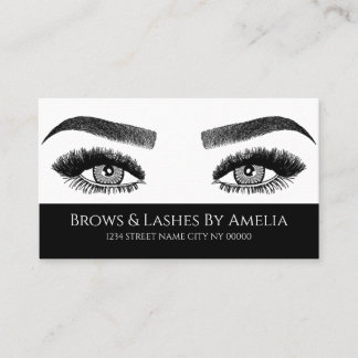 Carte De Visite Microblading des Sourcils & Cils, Extensions de Ci