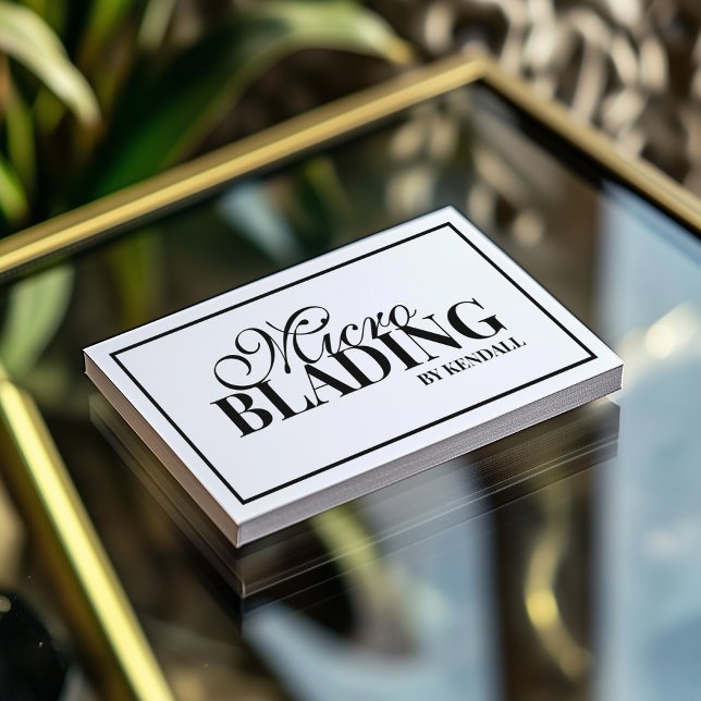 Carte De Visite Microblading Eyebrow Maquillage permanent Bordure  (Perfect for business)