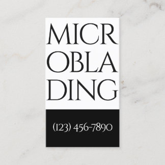 Carte De Visite Microblading Moderne , Sourcils, Maquillage Perma