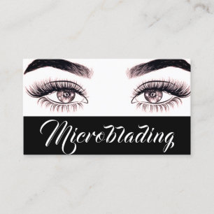 Carte De Visite Microblading moderne, sourcils, maquillage permane
