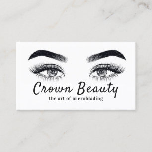 Carte De Visite Microblading moderne, sourcils, maquillage permane