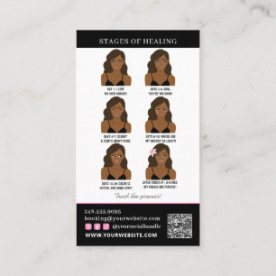 Carte De Visite Microblading post-soins et rappel de rendez-vous
