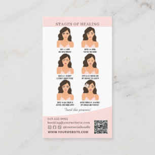 Carte De Visite Microblading post-soins et rappel de rendez-vous