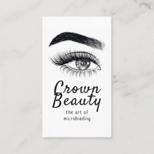 Carte De Visite Microblading, Sourcils, Maquillage Permanent