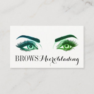 Carte De Visite Microblading , Sourcils, Tatouage, Maquillage Perm