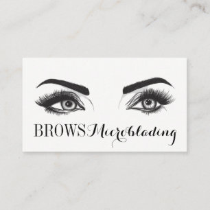 Carte De Visite Microblading, sourcils, tatouage, Maquillage perma