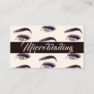 Carte De Visite Microblading, Sourcils, Tatouage, Maquillage Perma