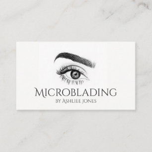 Carte De Visite Microblading, Sourcils, Tatouage, Maquillage Perma