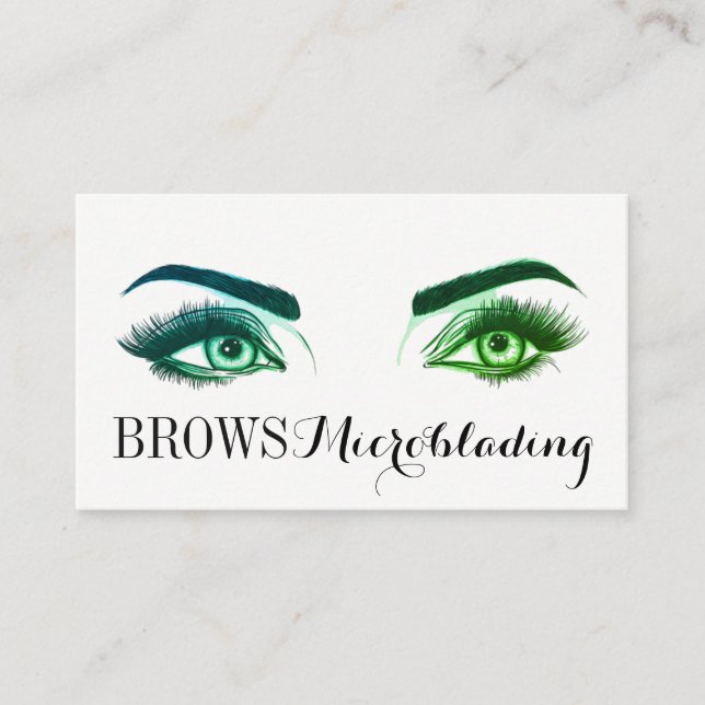 Carte De Visite Microblading, sourcils, tatouage, Maquillage perma (Devant)