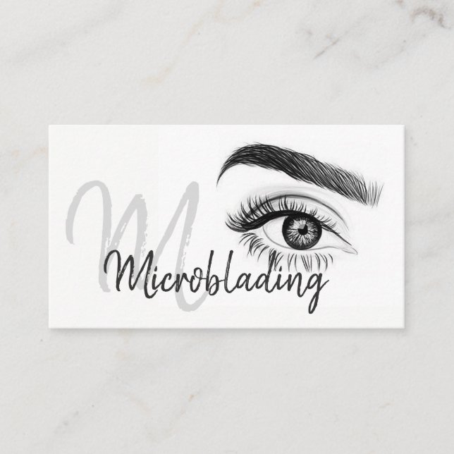 Carte De Visite Microblading, sourcils, tatouage, Maquillage perma (Devant)