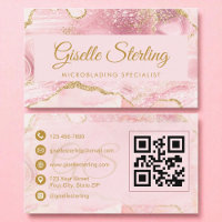 Microblush Pink Gold Agate Code QR