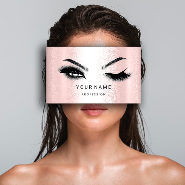 Carte De Visite Microlame à fraise Eyelash. Logo QR CODE gris arge (Eyelash Brow Microblade QR CODE Logo Silver Gray Business Card )