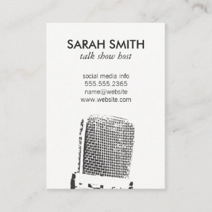 Carte De Visite Microphone / Animation