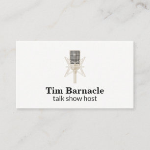 Carte De Visite Microphone / Animation / Podcast