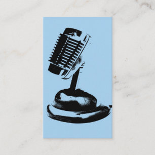 Carte De Visite Microphone Podcaster