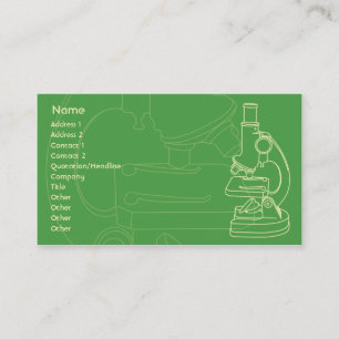 Carte De Visite Microscope - affaires