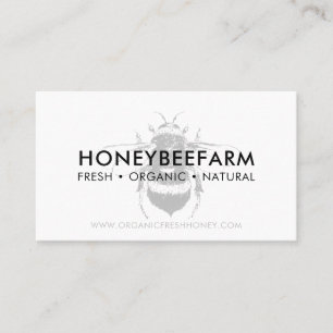 Carte De Visite Miel de rucher Bumble Bee simple et propre