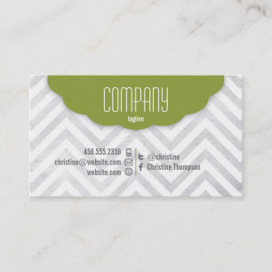 Carte de visite mignon de professionnel de Chevron