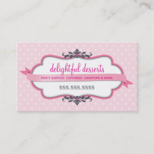 CARTE DE VISITE mignon élégant rose pastel pâle bé
