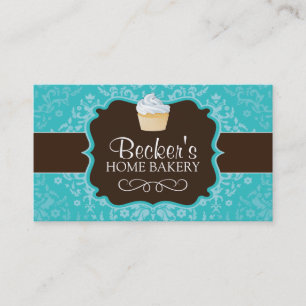 Carte de visite mignon et lunatique de boulangerie