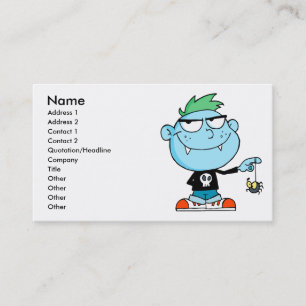 Carte De Visite mignon idiot drôle de personnage de dessin animé e